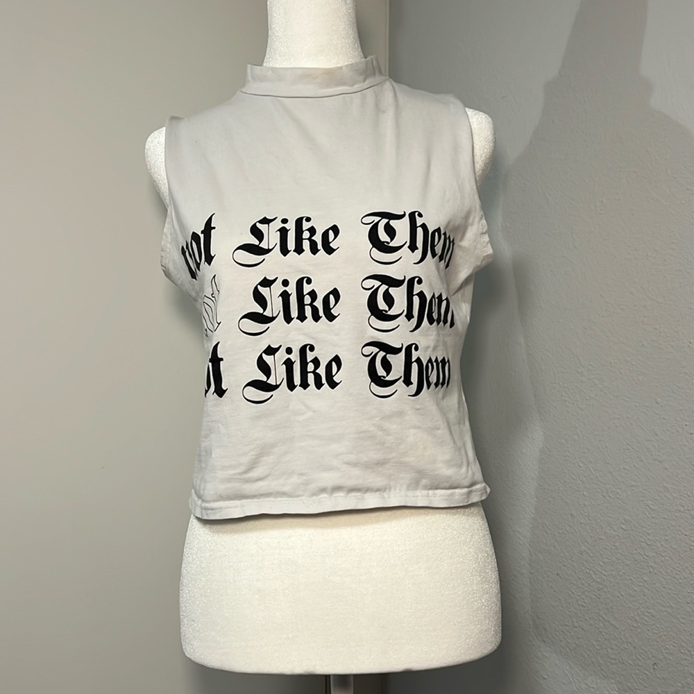 ‘Not Like Them’‎ crop top